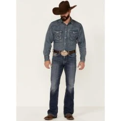 Flash Sale ???? Cody James Core Men's Eight Seconds Medium Wash Performance Stretch Relaxed Bootcut ???? Jeans Blue ????