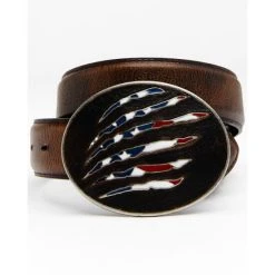 Top 10 ???? Cody James Men's American Flag Leather Belt Brown ????