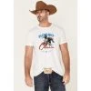 Promo ⌛ Cody James Men's Ivory Rodeo Classic Graphic Short Sleeve T-Shirt ????