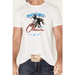 Promo ⌛ Cody James Men's Ivory Rodeo Classic Graphic Short Sleeve T-Shirt ???? -Cody James -shop unnamed file 2836