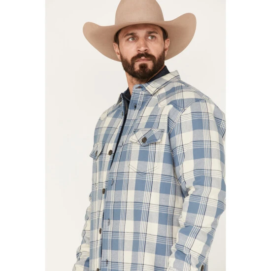 Deals ???? Cody James Men's Oregon Trail Plaid Button-Down Bonded Western Flannel ???? Shirt Grey ⌛ 2 Deals ???? Cody James Men's Oregon Trail Plaid Button-Down Bonded Western Flannel ???? Shirt Grey ⌛ - Image 2