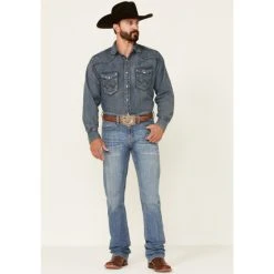 Outlet ???? Cody James Men's Medium Wash Doolin Stretch Stackable Regular Straight ???? Jeans Blue ⌛