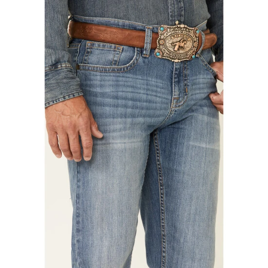 Outlet ???? Cody James Men's Medium Wash Doolin Stretch Stackable Regular Straight ???? Jeans Blue ⌛ 2 Outlet ???? Cody James Men's Medium Wash Doolin Stretch Stackable Regular Straight ???? Jeans Blue ⌛ - Image 2