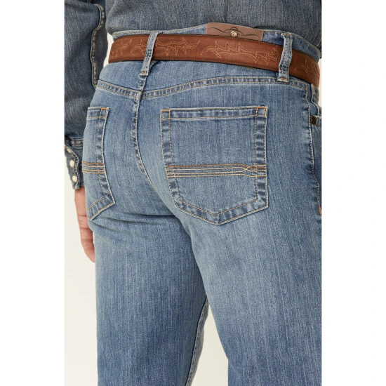 Outlet ???? Cody James Men's Medium Wash Doolin Stretch Stackable Regular Straight ???? Jeans Blue ⌛ 3 Outlet ???? Cody James Men's Medium Wash Doolin Stretch Stackable Regular Straight ???? Jeans Blue ⌛ - Image 3