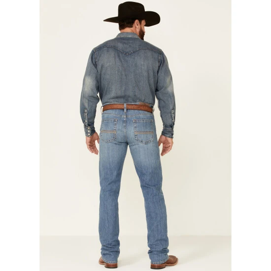 Outlet ???? Cody James Men's Medium Wash Doolin Stretch Stackable Regular Straight ???? Jeans Blue ⌛ 4 Outlet ???? Cody James Men's Medium Wash Doolin Stretch Stackable Regular Straight ???? Jeans Blue ⌛ - Image 4