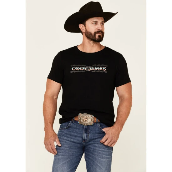 Cheap ???? Cody James Men's Black Southwestern Serape Logo Short Short Sleeve T-Shirt ???? 1 Cheap ???? Cody James Men's Black Southwestern Serape Logo Short Short Sleeve T-Shirt ????