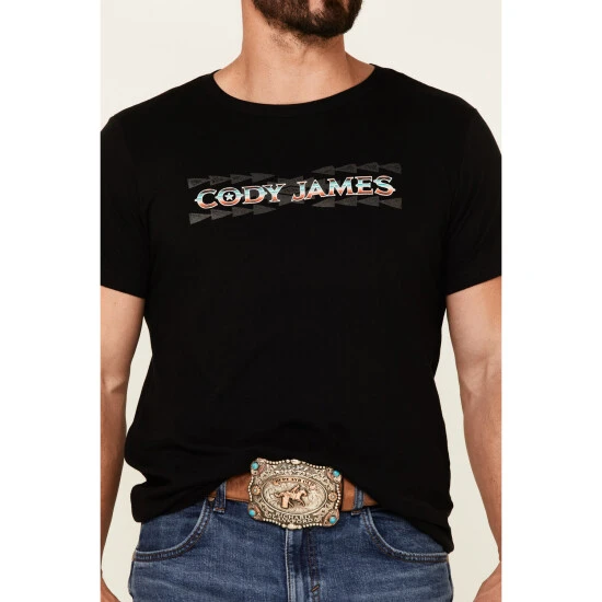 Cheap ???? Cody James Men's Black Southwestern Serape Logo Short Short Sleeve T-Shirt ???? 3 Cheap ???? Cody James Men's Black Southwestern Serape Logo Short Short Sleeve T-Shirt ???? - Image 3
