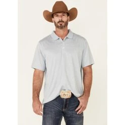 Promo ???? Cody James Core Men's Bogey Stripe Short Sleeve Polo ???? Shirt Light Blue ????