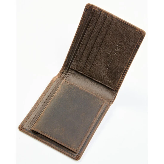 New ???? Cody James Men's Brown Mexico Slash Bifold Leather Wallet ???? 2 New ???? Cody James Men's Brown Mexico Slash Bifold Leather Wallet ???? - Image 2