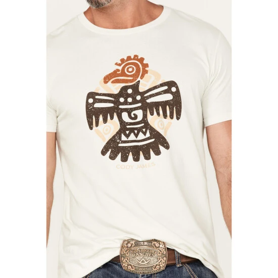 Best Pirce ???? Cody James Men's Thunderbird Graphic T-Shirt Light Grey ???? 3 Best Pirce ???? Cody James Men's Thunderbird Graphic T-Shirt Light Grey ???? - Image 3