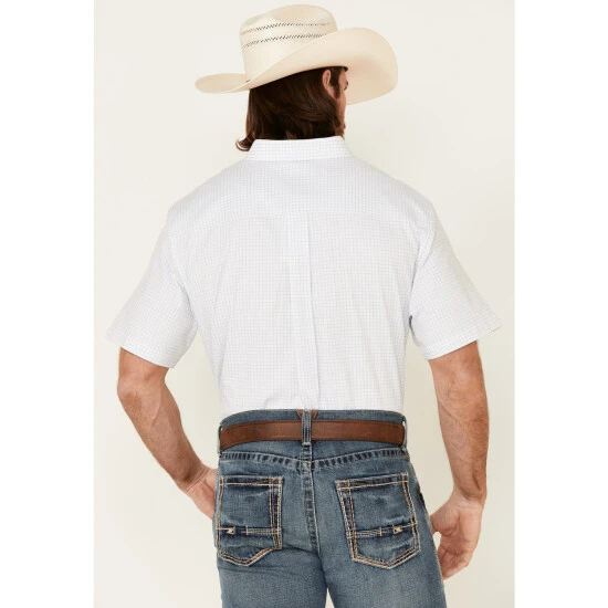 Cheap ???? Cody James Core Men's Wichita Small Plaid Short Sleeve Button-Down Western ???? Shirt - Tall Light Blue ???? 4 Cheap ???? Cody James Core Men's Wichita Small Plaid Short Sleeve Button-Down Western ???? Shirt - Tall Light Blue ???? - Image 4