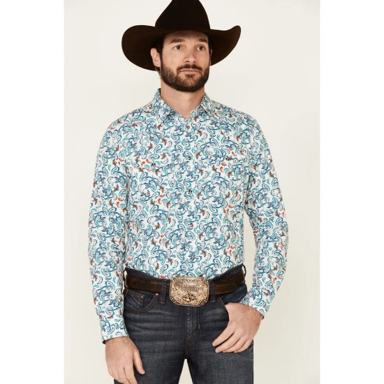 Wholesale ???? Cody James Men's City Lights Paisley Print Long Sleeve Snap Western ???? Shirt Ivory ???? 1 Wholesale ???? Cody James Men's City Lights Paisley Print Long Sleeve Snap Western ???? Shirt Ivory ????