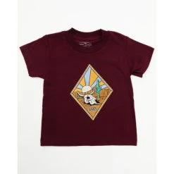 Wholesale ???? Cody James Toddler-Boys' Desert Skull Head Logo Graphic T-Shirt Maroon ????