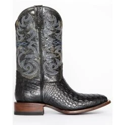 Flash Sale ✨ Cody James Men's Caiman Embroidered Exotic ???? Boots - Wide Square Toe Black ???? -Cody James -shop unnamed file 3107
