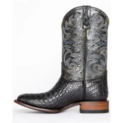 Flash Sale ✨ Cody James Men's Caiman Embroidered Exotic ???? Boots - Wide Square Toe Black ???? -Cody James -shop unnamed file 3108