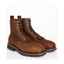 Hot Sale ???? Cody James Men's 8" Lace Up Kiltie Work ???? Boots - Composite Toe Brown ????