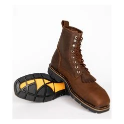 Hot Sale ???? Cody James Men's 8" Lace Up Kiltie Work ???? Boots - Composite Toe Brown ???? -Cody James -shop unnamed file 3138