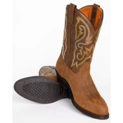 Cheap ✨ Cody James Men's Embroidered Western ???? Boots - Round Toe Distressed Brown ???? -Cody James -shop unnamed file 3152