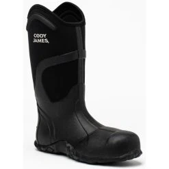 Hot Sale ???? Cody James Men's Rubber Work ???? Boots - Soft Toe Black ????