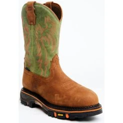 Coupon ???? Cody James Men's Decimator High Hopes Vibram Comp Lace-Up Waterproof Work ???? Boots - Round Toe Green ????