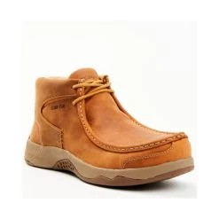 Cheap ???? Cody James Men's Casual Wallabee Big Brother Comp Toe Lace-Up Work ???? Boots - Moc Toe Tan ✨
