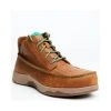 New ???? Cody James Men's Sport Blutcher Tyche Casual Lace-Up Comp Work Boot - Moc Toe Tan ❤️