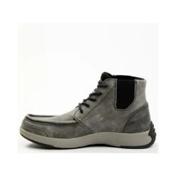 Best Sale ???? Cody James Men's Trusted Glacier Lace Up Casual Chelsea ???? Boots - Moc Toe Grey ???? -Cody James -shop unnamed file 3464