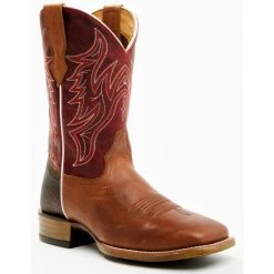 Wholesale ❤️ Cody James Men's Hoverfly Western Performance ???? Boots - Broad Square Toe Red/brown ????