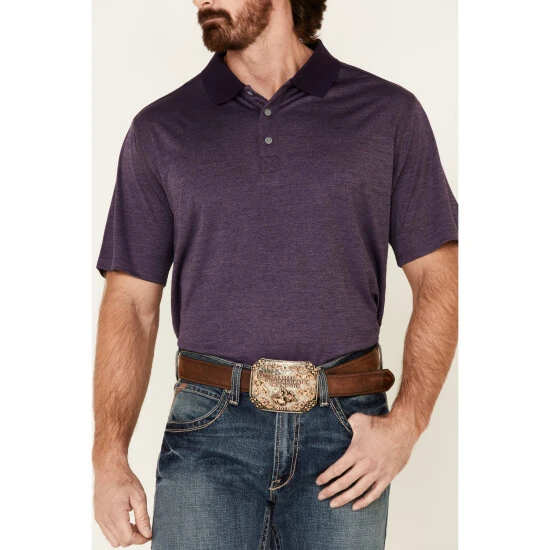 Best Sale ???? Cody James Core Men's Purple Burmuda Heather Short Sleeve Polo ???? Shirt ⌛ 3 Best Sale ???? Cody James Core Men's Purple Burmuda Heather Short Sleeve Polo ???? Shirt ⌛ - Image 3
