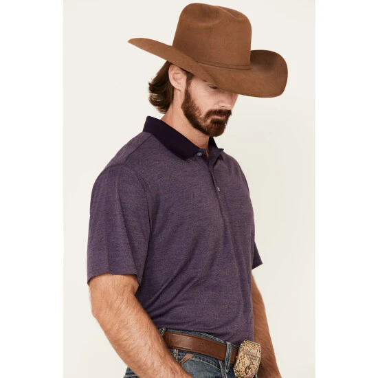 Best Sale ???? Cody James Core Men's Purple Burmuda Heather Short Sleeve Polo ???? Shirt ⌛ 4 Best Sale ???? Cody James Core Men's Purple Burmuda Heather Short Sleeve Polo ???? Shirt ⌛ - Image 4