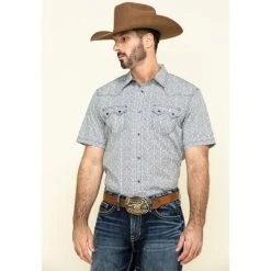 Cheapest ⭐ Cody James Men's Chevron Floral Print Short Sleeve Western ???? Shirt - Tall White ????