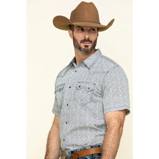 Cheapest ⭐ Cody James Men's Chevron Floral Print Short Sleeve Western ???? Shirt - Tall White ???? 3 Cheapest ⭐ Cody James Men's Chevron Floral Print Short Sleeve Western ???? Shirt - Tall White ???? - Image 3