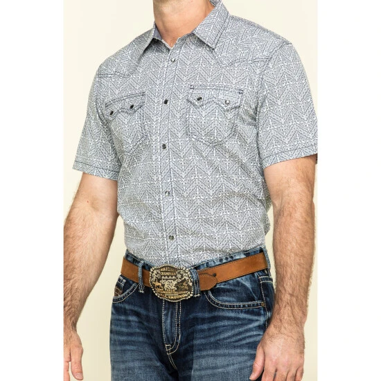 Cheapest ⭐ Cody James Men's Chevron Floral Print Short Sleeve Western ???? Shirt - Tall White ???? 4 Cheapest ⭐ Cody James Men's Chevron Floral Print Short Sleeve Western ???? Shirt - Tall White ???? - Image 4