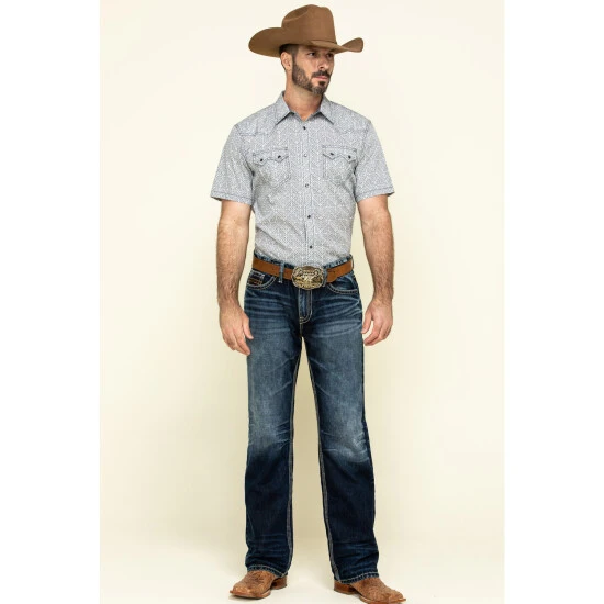 Cheapest ⭐ Cody James Men's Chevron Floral Print Short Sleeve Western ???? Shirt - Tall White ???? 6 Cheapest ⭐ Cody James Men's Chevron Floral Print Short Sleeve Western ???? Shirt - Tall White ???? - Image 6