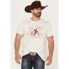 Promo ???? Cody James Men's Giddy Up Rodeo Graphic Short Sleeve T-Shirt Cream ⌛