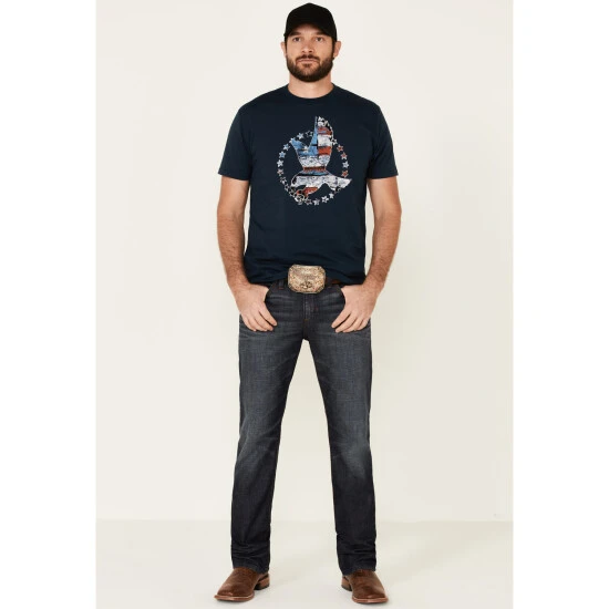 Wholesale ???? Cody James Men's Navy Star Grab Eagle Graphic Short Sleeve T-Shirt ⌛ 2 Wholesale ???? Cody James Men's Navy Star Grab Eagle Graphic Short Sleeve T-Shirt ⌛ - Image 2