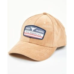 Flash Sale ???? Cody James Men's Tan Corduroy True American Patch Solid-Back Ball Cap ????