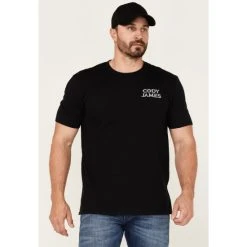 Coupon ???? Cody James Men's Gun Card Graphic Short Sleeve T-Shirt Black ????