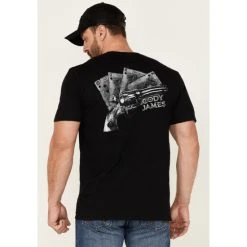 Coupon ???? Cody James Men's Gun Card Graphic Short Sleeve T-Shirt Black ???? -Cody James -shop unnamed file 3575