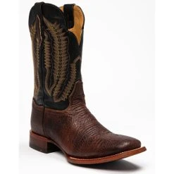 Coupon ???? Cody James Men's Brown Buck Western ???? Boots - Broad Square Toe Black/brown ????