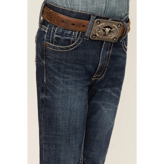 Hot Sale ???? Cody James Little Boys' Maverick Dark Wash Straight ???? Jeans - Sizes 4-8 Blue ???? 4 Hot Sale ???? Cody James Little Boys' Maverick Dark Wash Straight ???? Jeans - Sizes 4-8 Blue ???? - Image 4