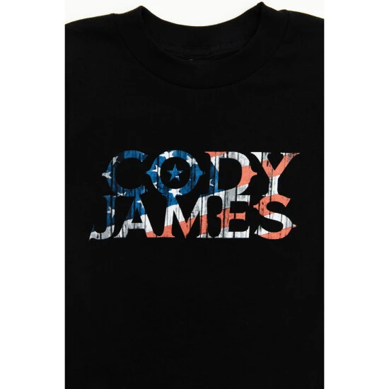 Promo ???? Cody James Boys' Americana Logo Short Sleeve Graphic T-Shirt - Toddler For Toddler-Boy Black ???? 2 Promo ???? Cody James Boys' Americana Logo Short Sleeve Graphic T-Shirt - Toddler For Toddler-Boy Black ???? - Image 2