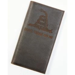 Buy ???? Cody James Men's Brown Don't Tread On Me Rodeo Leather Wallet Dark Brown ????