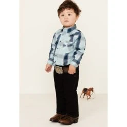 Hot Sale ???? Cody James Toddler-Boys' Night Rider Mid-Rise Rigid Relaxed Bootcut ???? Jeans Black ⌛