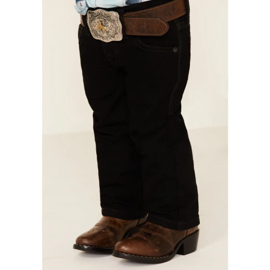 Hot Sale ???? Cody James Toddler-Boys' Night Rider Mid-Rise Rigid Relaxed Bootcut ???? Jeans Black ⌛ 2 Hot Sale ???? Cody James Toddler-Boys' Night Rider Mid-Rise Rigid Relaxed Bootcut ???? Jeans Black ⌛ - Image 2