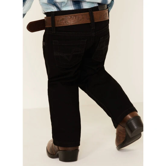 Hot Sale ???? Cody James Toddler-Boys' Night Rider Mid-Rise Rigid Relaxed Bootcut ???? Jeans Black ⌛ 3 Hot Sale ???? Cody James Toddler-Boys' Night Rider Mid-Rise Rigid Relaxed Bootcut ???? Jeans Black ⌛ - Image 3