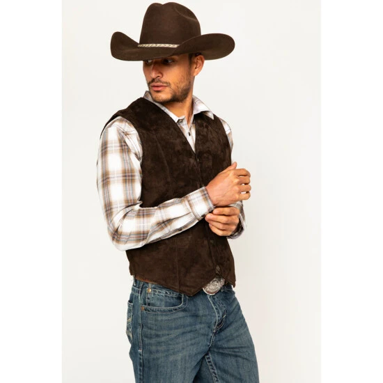 Best Sale ???? Cody James Men's Wild Boar Suede Vest Brown ???? 5 Best Sale ???? Cody James Men's Wild Boar Suede Vest Brown ???? - Image 5