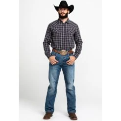 Best reviews of ???? Cody James Men's Flying Squirrel Plaid Long Sleeve Western Flannel ???? Shirt Grey ???? -Cody James -shop unnamed file 3727