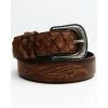 Flash Sale ???? Cody James Men's Pirarucu Embroidered Belt Brown ????