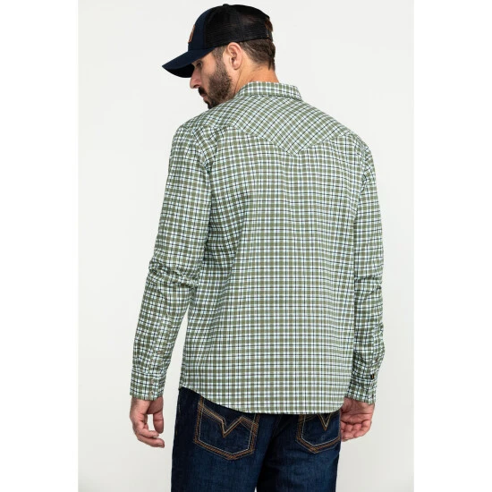 Deals ???? Cody James Men's FR Woven Plaid Long Sleeve Button Down Work ???? Shirt Light Blue ???? 2 Deals ???? Cody James Men's FR Woven Plaid Long Sleeve Button Down Work ???? Shirt Light Blue ???? - Image 2